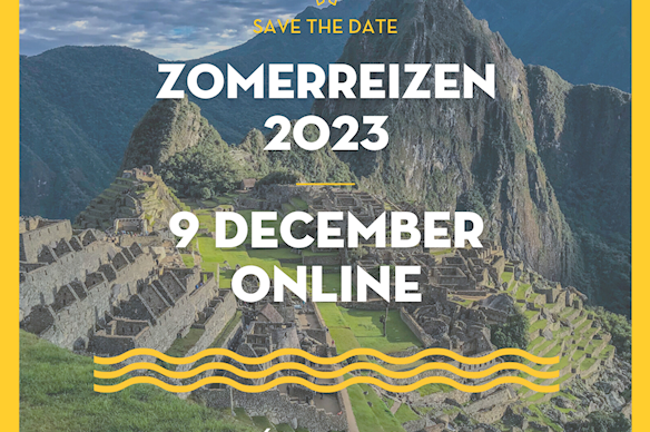 Zomerreizen 2023: save the date! Zomerreizen 2023: save the date!